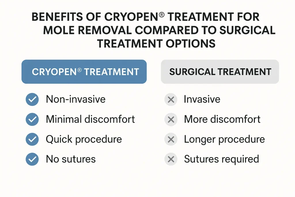 Benefits of professional mole-removal assessment at LA LIPO Greater London (Newham)